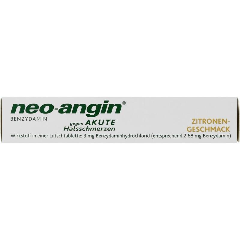 NEO-ANGIN Benzydamin akute Halsschmerzen Zitrone