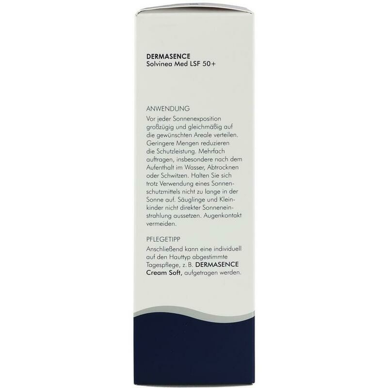 DERMASENCE SolvineaMed Sonnensch.Gelcreme LSF 50+