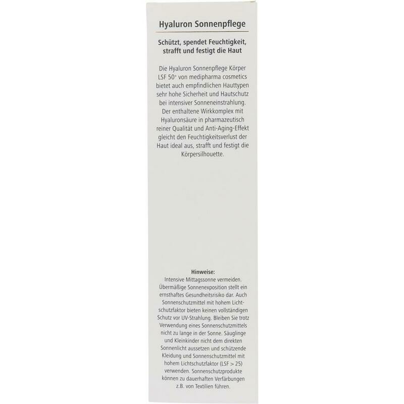 HYALURON SONNENPFLEGE Körper Creme LSF 50+