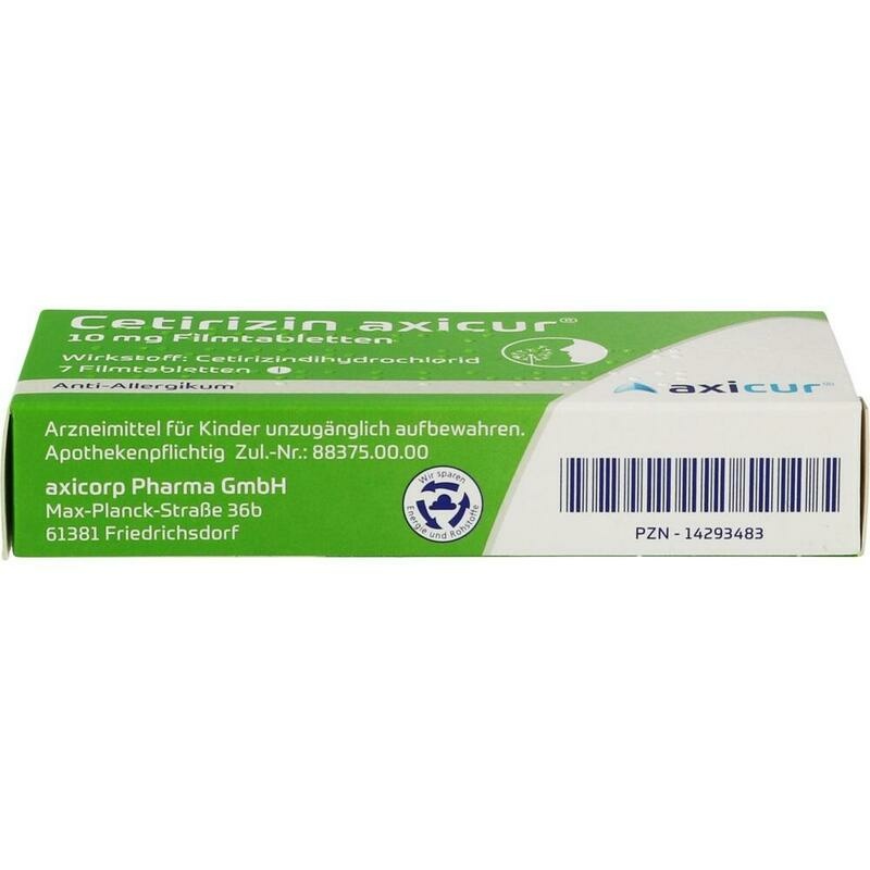 CETIRIZIN axicur 10 mg Filmtabletten