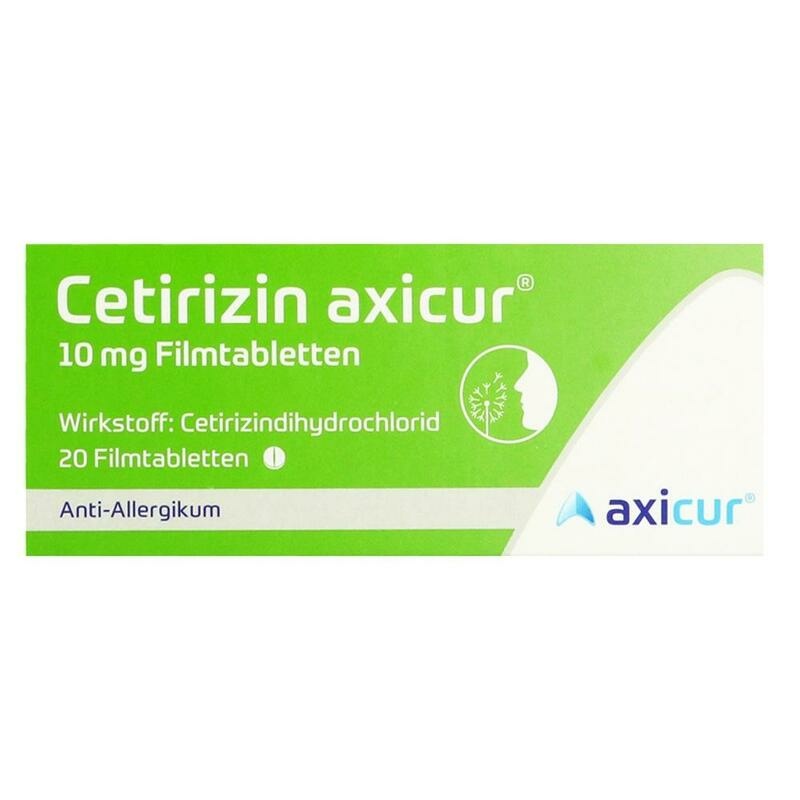 CETIRIZIN axicur 10 mg Filmtabletten