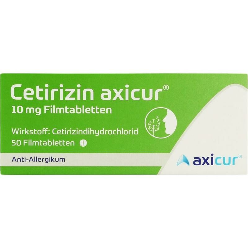CETIRIZIN axicur 10 mg Filmtabletten