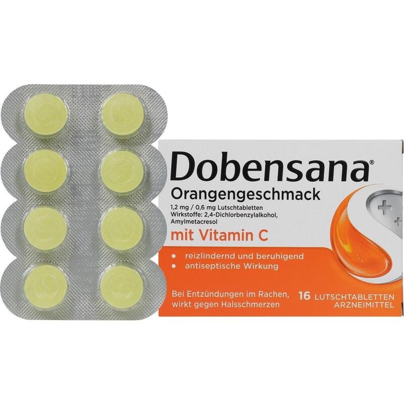 DOBENSANA Orangengeschmack 1,2mg/0,6mg Lutschtabl.